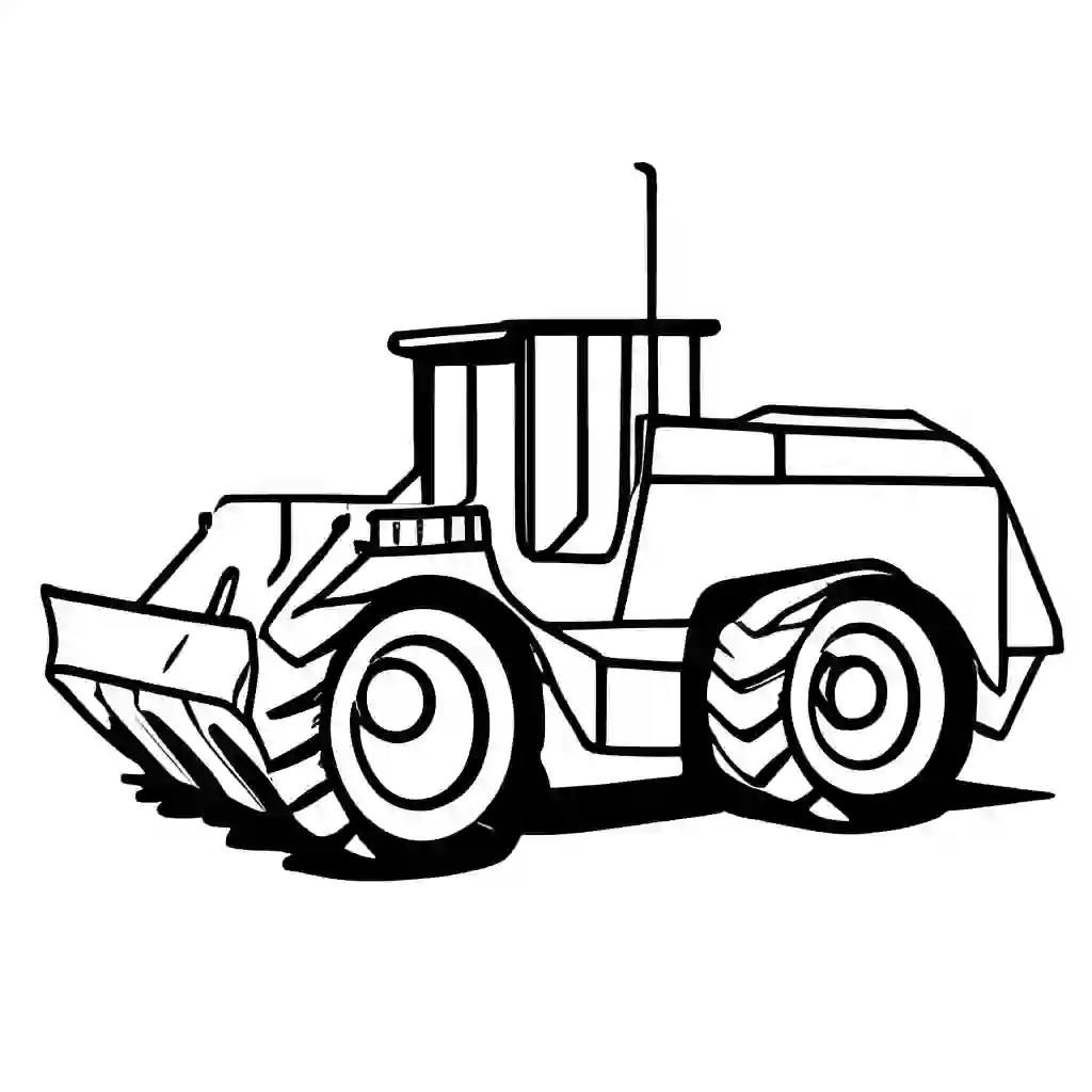 Track Loader coloring pages